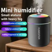 Mini portable USB Aroma diffuser air cooler humidifier mist maker with RGB light