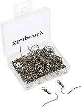 Shapenty Surgical Brass Ball Coil Fish Earring Hooks Clasp Hypo-allergenic Ear Wire Bead Connector Hooks with Large Loop for DIY Jewelry Finding Making, 100PCS/50Pairs Bronze