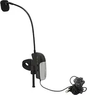 Clarinet Flute Wired Condenser Mic,Clamp/Holder On Microphone,Gooseneck Instrument Universal for Wind Instruments