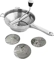 Tomato Sauce Food Grinder Stainless Steel Food Mill | Stainless Steel Food Mill Ergonomic Food Grinder | Kitchen Grinder, Rotary Chopper D