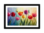 Tulip Framed print Art Poster for Living Room