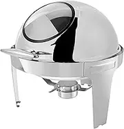 Food Heaters for Catering Events - Stainless Steel Hot Pot Buffet Set, Rectangular Catering Stamp Set, Stainless Steel Hot Pot with Glass Lid and Stand, Food Pot