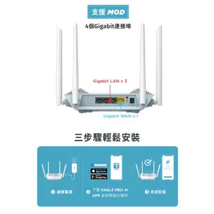 D-LINK 友訊科技 AX1800 Wi-Fi 6 雙頻無線路由器 R18 分享器 路由器 台灣製造 DL059