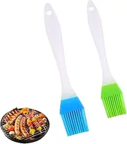 2 Size Pastry Brush Silicone Basting Brush for Heat Resistant Pastry Oil for Cooking BBQ Grill Baking Kitchen