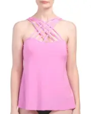 NEW MAGICSUIT 10 MIRACLESUIT TANKINI Two Piece SWIMSUIT Morgan Solid Pink