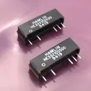 ( 2 PCS ) HAMLIN ( Littelfuse ) HE3321C0500 RELAY REED SPDT 250MA 5V -- NOS