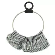 Finger Ring Sizer Gauge Measures Size 1-15 Wedding Band Metal Jewelry Tool
