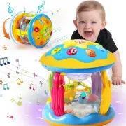 Baby Toys, Musical Projector Rotating Light up Toys, Ocean Rotating Crawling Toy