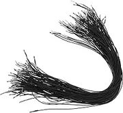 TEHAUX 100 Pcs Elastic Cord Mask Elastic Hat Cord Elastic Stretch Band Hats Elastic Ropes Clothes Elastic Ropes Handmade Hair Rope Accessory Elastic Loop Black Polypropylene