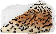 Lavish Home Tiger Fleece Sherpa Throw Blanket-Ultra Soft Plush Bed, Sofa or Couch 50" x 60" Set of 1