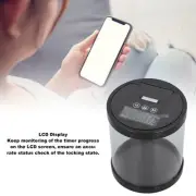 Timed Lock Box LCD Display Switch Control Large Capacity Transparent Look Ti HR6
