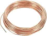 uxcell 27.89 Feet Solid Bare Copper Wire,14 Gauge 99.96% Pure Copper Wire 1.6mm Soft Beading Wire Metal Plant Stem Ties for Jewelry Craft (8.5m)