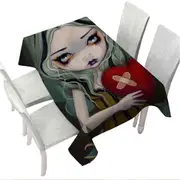Melancholy Valentine Mending a Broken Heart Fairy Tablecloth