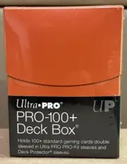 Ultra Pro PRO-100+ Deck Box Orange Brand New