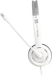 SHINEOFI Wired Stereo Headset with Adjustable Noise Cancelling Mic for Laptop Gaming Comfortable Over Ear Design Easy Volume Control White