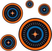 StikArt Shooting Target Wall Decal for Indoor Practice with Nerf Guns & Foam Blasters (Arcade Style)