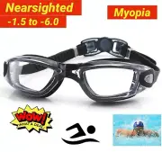 Prescription Swimming Goggles Myopia Adult Kids Quality Anti-fog -1.5 to -6.0