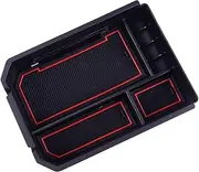 Car Central Console Armrest Organizer Tray Storage Glove Box, for RAV4, 2014 2015 2016 2017 2018 Car Center Console Organizer