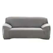 Elastic Stretch Sofa Cover Soft Three-Seater Sofa Cover Non-Slip Sofa Protective Cover -Gray