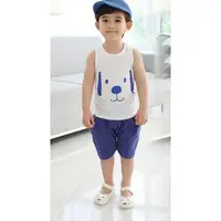 在飛比找蝦皮購物優惠-YY009-New cute blue puppy vest