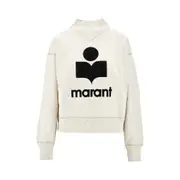 [ISABEL MARANT ETOILE] ISABEL MARANT ETOILE 'Moby' sweatshirt with flocked logo Woman 36 36 Beige