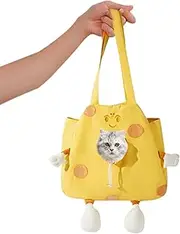 Nixiara Cat Carrier – Shoulder Bag for Cats, Soft and Durable Pouch with Flexible Drawstring, Breathable and Safe for Travel on Plane and Cycling