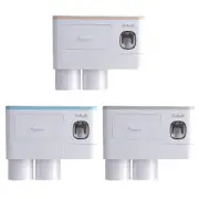 Toothpaste Dispensers 2Pcs Toothbrush Holders Toothpaste Press Set for Bathroom