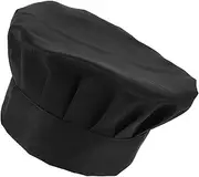 [Ipetboom] Chef's Outfit 2pcs Unisex Chef Hats Cotton for Western Hotel Restaurants Easter Black