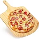 Pizza Peel 12 Inch, Wood Pizza Spatula Paddle, Pizza Cutting Board with Handle,
