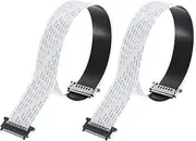 uxcell FFC FPC Cable 0.5mm Pitch 51 Pin 600mm Flexible Flat Ribbon Cables for LCD Screen,2Pcs