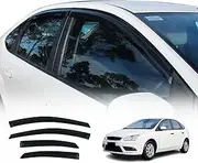 OAD4X4 Weathershields Compatible with Ford Focus 2005-2011, Weather Shields Window Visors Wind Deflectors Sun Rain Guard 4PCS Set