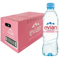 在飛比找松果購物優惠-Evian天然礦泉水 500毫升X24瓶 (8折)