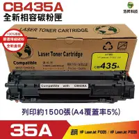 在飛比找Yahoo!奇摩拍賣優惠-HSP FOR 35A CB435A 高品質黑色相容碳粉匣 