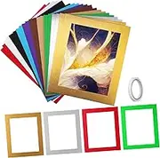 DOITOOL 20 Pcs Picture Frame Matting for Artwork Mattes Frames Frame Mats Picture Mats Cardboard Picture Matting Photo Frame Multipack Pictures Photo Mat Wall Picture Frame Paper