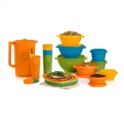 Tupperware servalier Retro Serving 17-pc Set tumbler bowl plate seal contain