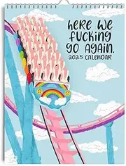 Here We Go Again 2025 Calendar, Calendar 2025 Planner, 2025 Monthly Friends Advent Calendar, Fun Hanging Month Hanging Calendar, Gag Gifts for Friends