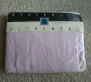 NEW VINTAGE WESTPOINT PEPPERELL FULL FITTED SHEET PINK SOLID 18O THREAD