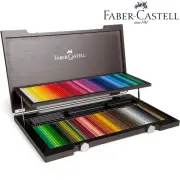 NEW 120 Faber-Castell Polychromos Colour Colouring Pencils Wooden Set Box Wood