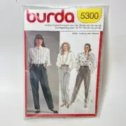 Burda Sewing Pattern 5300 Women’s Pleated PantsHigh Rise
