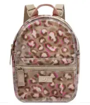 NEW with Tag UGG Dannie II Mini Clear Pink Leopard Faux Fur Backpack w/ Dust Bag