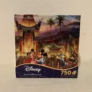 Thomas Kinkade Disney Puzzle Mickey & Minnie Hollywood Stars Goofy Donald 750pc