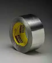 3M High Temperature Aluminum Foil Tape 433L, Silver, 6 in x 60 yd, 3.5 mil