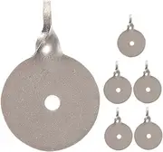 Generic 6pcs Training Target Steel Target Stand System Metal Targets for Shooting Steel Targets Shooting Practicing Accessory Target Practice Targets Stainless Steel Silver