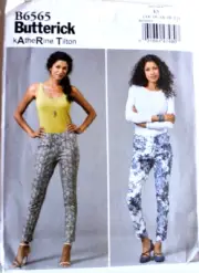 BUTTERICK PATTERN 6565 PANTS MISSES SIZES 14 16 18 20 22 UNCUT