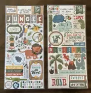Echo Park Chipboard Accents Dino Friends & Jungle Safari