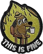 This is Fine Morale Patch, meme patch, Morale patch, Patches for backpacks, military patch, hook and loop, tactical backpack, murph, Veteran owned