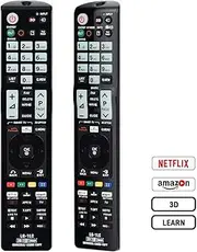 Gvirtue Universal Remote Control SM-1LC Compatible Replacement for Samsung TV 3D/SMART/SUHD/QLED/LED/LCD/LEARN/4K with NEFLIX/Amazon Shortcut Keys