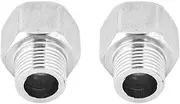 Hyuduo Stainless Steel Hex Reducer Threaded Pipe Adapter High Strength for Gas Water Plumbing Hardware Male G1/2 Female G3/4 Tight Seal Easy Install 114g 3.5cm
