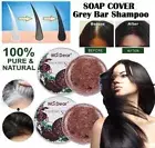 2X Organic Grey Reverse Shampoo Bar - Essence Hair Beard Darkening Shampoo Soap