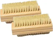 Healvian 3sets Nail Cleaning Brush for Fingernails Bamboo Fingernail Brush Set 2pcs*3